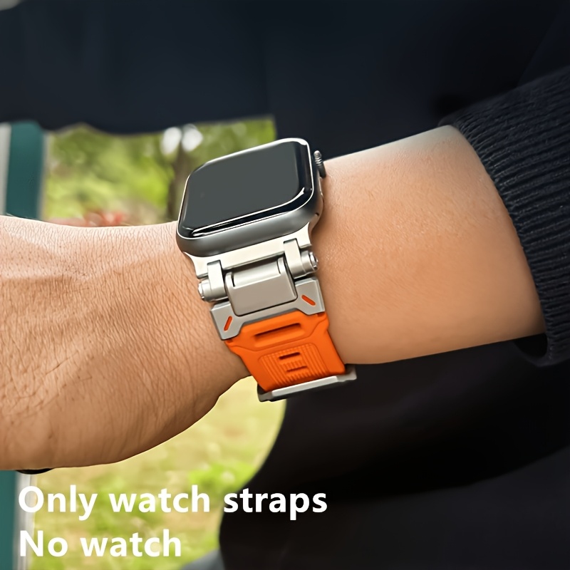 TEMU Bracelet de randonnée d'extérieur, version large Explorer, pour Apple Watch 42mm/44mm/45mm/49mm/(S10) 46mm, compatible avec Apple Watch 10 6 5 4