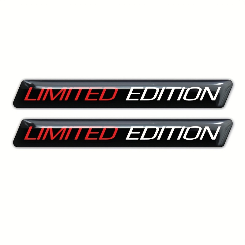 2pcs Edition 3d Emblem Sticker Badge Edition Decals Car Truck Replacement Door Decoration For Universal Vehicle Suv Motorcycle