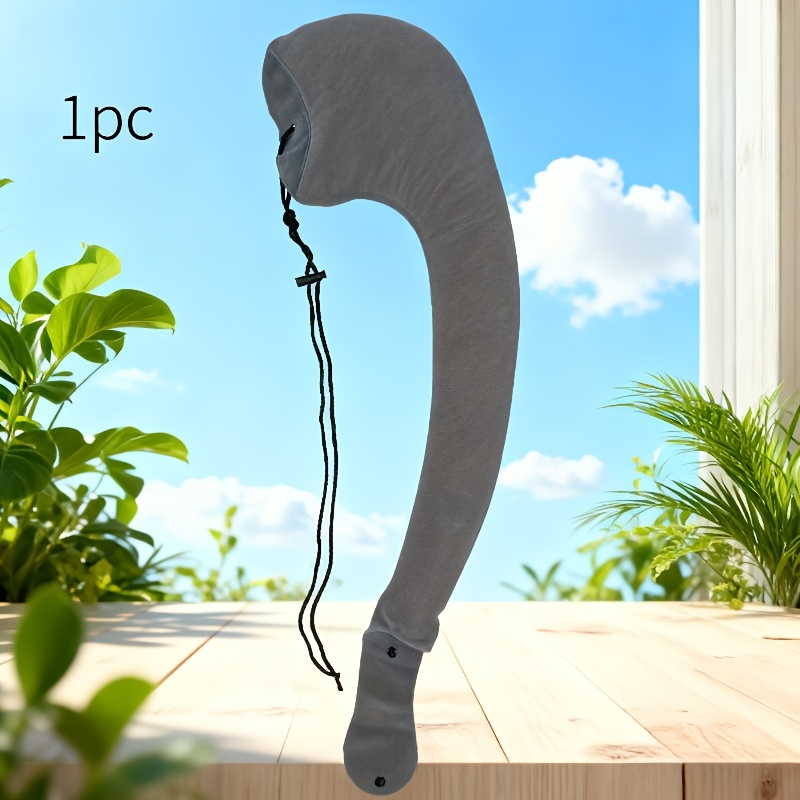 TEMU 1pc Gray Suitable For Travel Multi-functional Airplane & Car Seat Neck Support Pillow & Body Pillow - Detachable Foldable Collapsible Portable