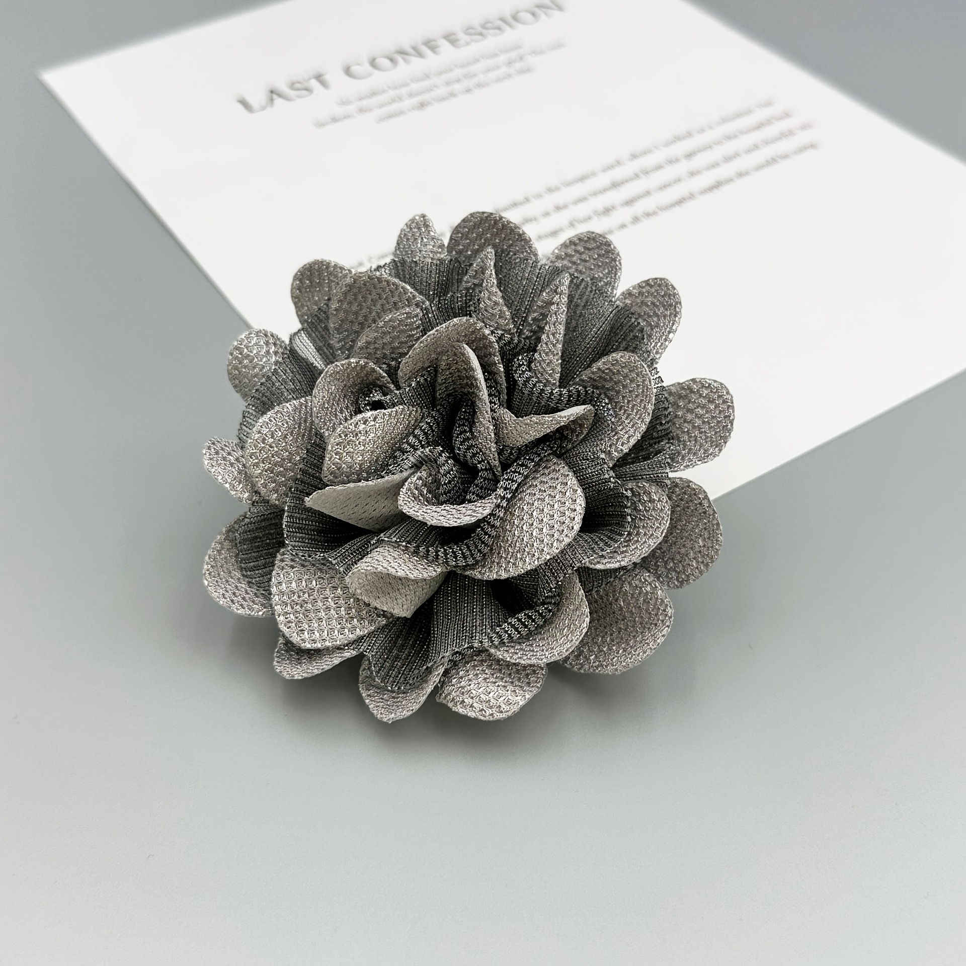 Handcrafted Fabric Flower Brooch Pin Versatile Accessory