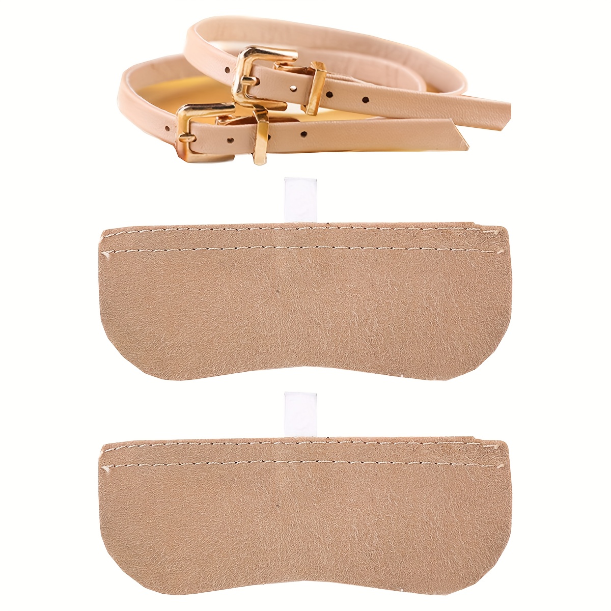 TEMU 4pcs High Heel Anti-drop Shoe Straps Women's Straps Do Not The Foot Heel Shoe Buckle Anti-loose Strap Paste