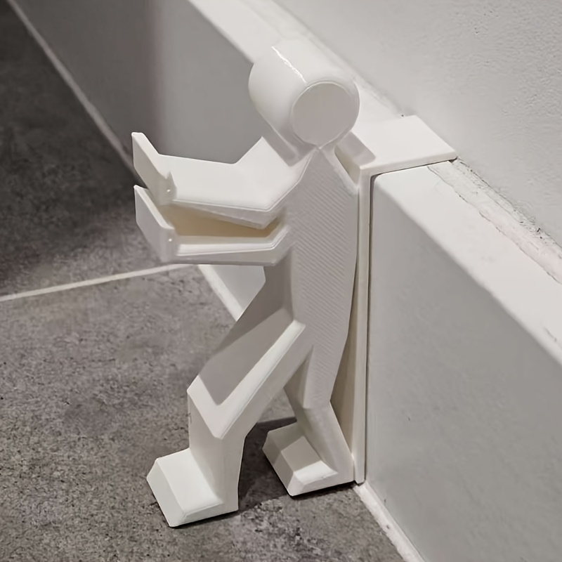 Bedroom Door Anti-collision Door Stop, No Drilling Required, Figurine-shaped Door Stop