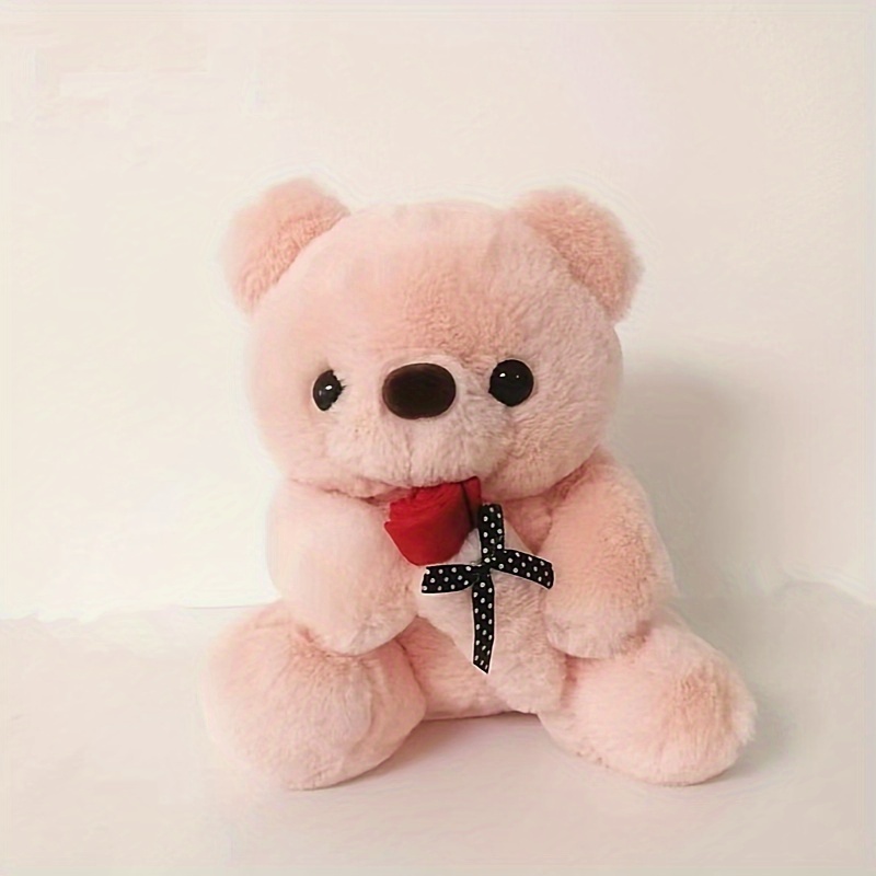 28/38cm Gouloula Mignon Rose Teddy Bear Poupée Saint-Valentin