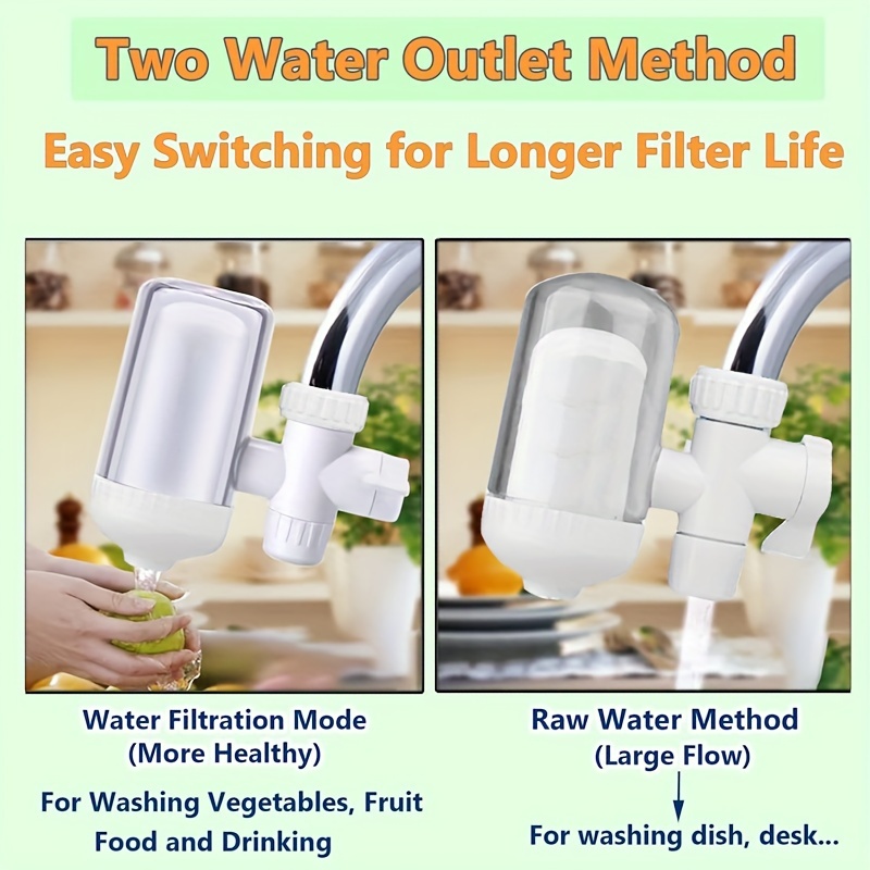 home faucet water purifier system tap with replaceable cartridge no electricity required plastic bottle container type for kitchen purification Product details 4