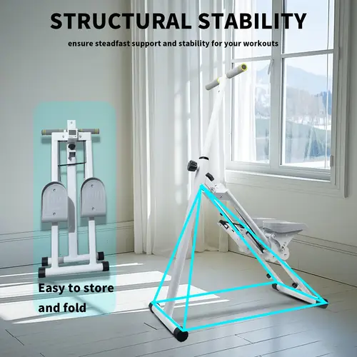 stair stepper for home gym vertical climber machine foldable stair climber with adjustable pedal and counter suitable for indoor aerobic exercise