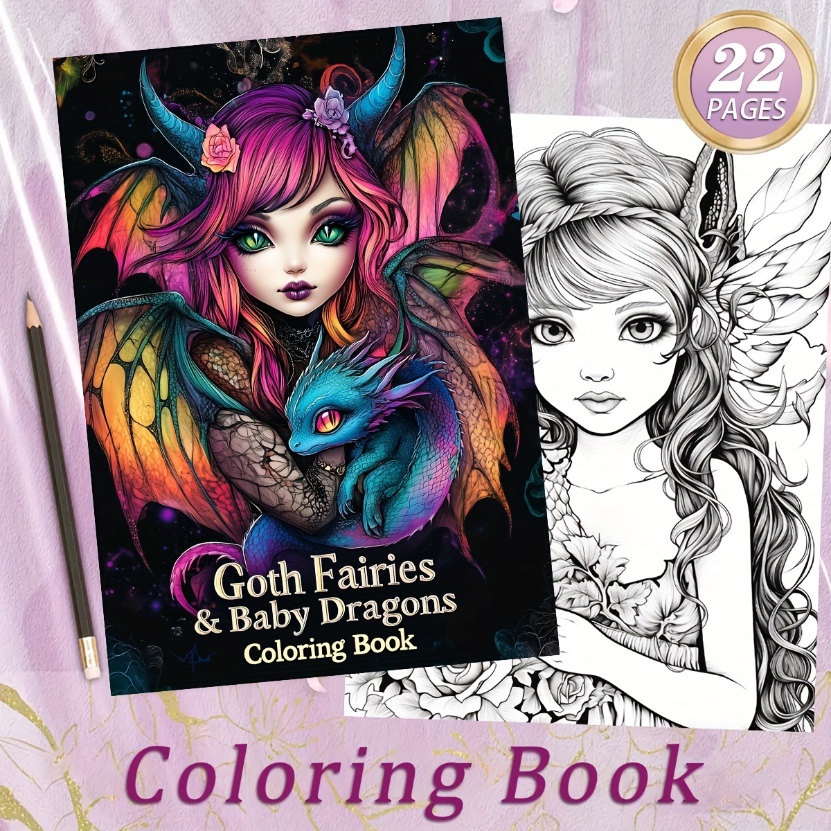 

Goth Fairies & Adult - A4 Size 10.9x8", , Art Supplies, 20 - , For & - Christmas For Men, Women, And