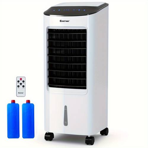 evaporative portable air cooler fan and humidifier with filter remote control
