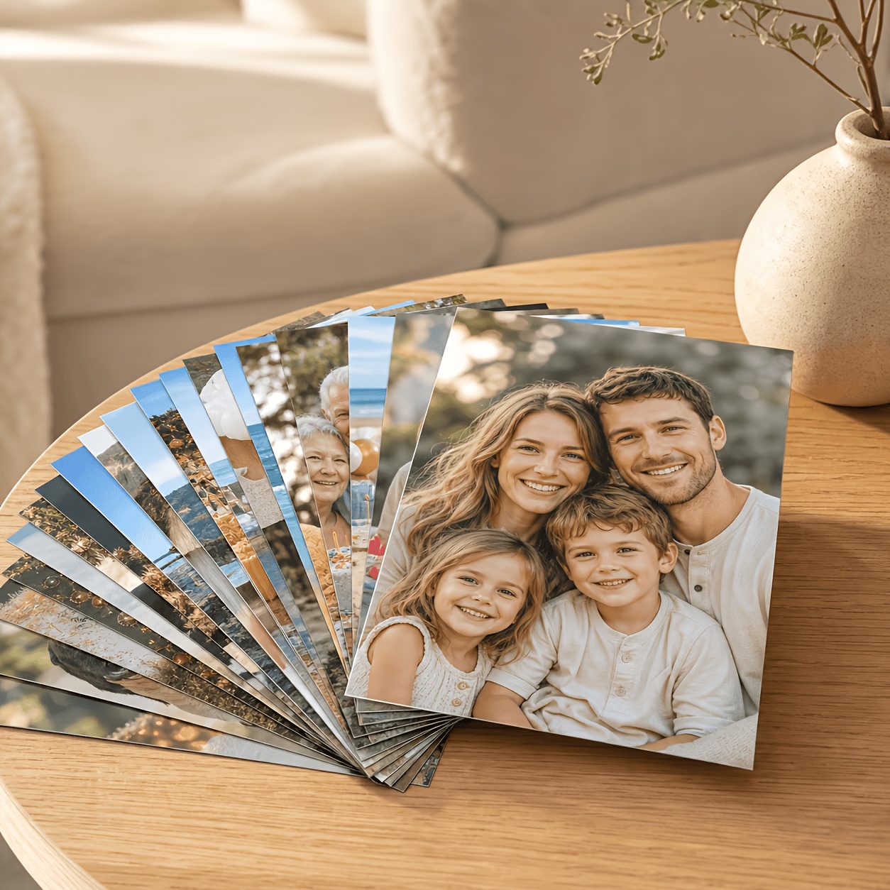 TEMU 10 uds 20 uds de fotos personalizadas, Papel fotográfico de definición para paredes de fotos DIY, Decoración del hogar Dormitorio Pintura