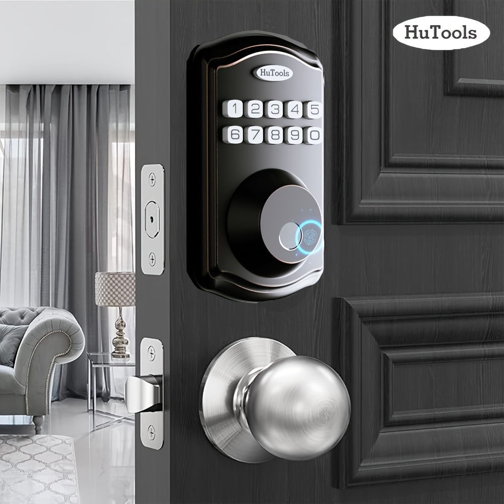 

Hutools Entry Door Lock Set With Keypad, Biometric Smart Digital Lock, , , Usb Powered, Stainless Steel