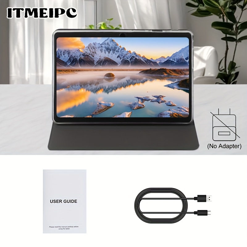 Itmeipc 7 Inch 14 Tablet, 4gb + 32gb Rom, -core Processor, Hd Ips Display, Wifi, Dual Camera, Portable Mini Tablet With Case, Ideal For Travel, Work, Entertainment & Gifts