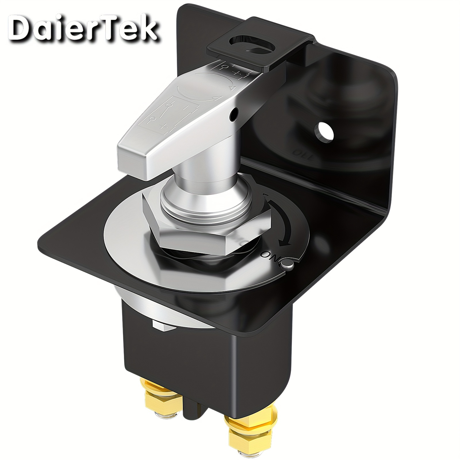 TEMU Daiertek 500a 12v Battery Disconnect Switch With Lockout Plate Heavy Duty Kill Switch Fixed Handle Isolator For Car, Auto, Rv, Boat, Truck