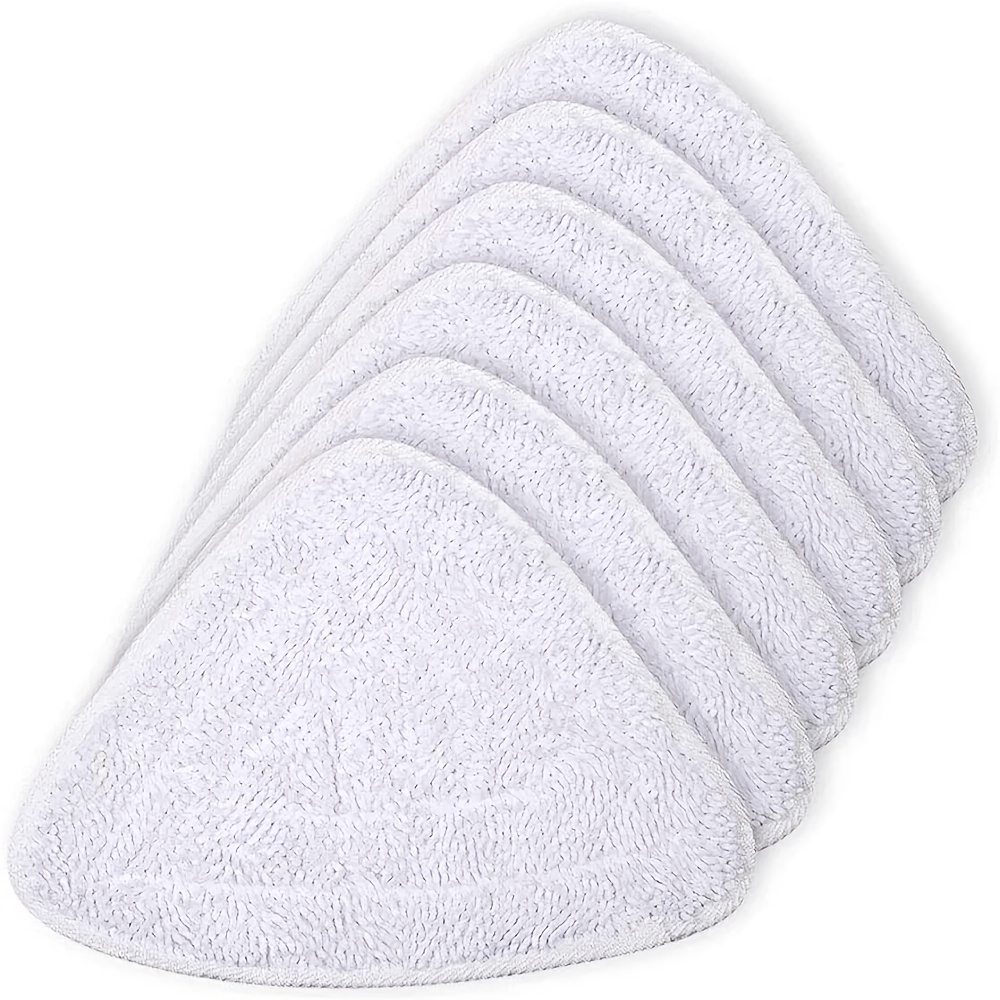 Image of 6pcs Replacement Refillable Covers Compatible For Steam Mop, Washable Wheat Microfiber Pads Suitable For Steam Cleaner, Reusable Floor Cleaning Refills, Fits For,, Vinyl Floors, Care