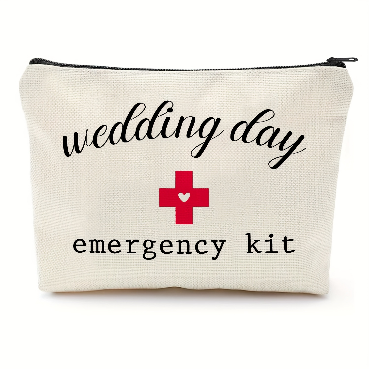 Image of Travel Makeup Bag Wedding Day Emergency Kit | Gifts For The Bride At The Bridal Shower | Presents For The Bride, Sister, Best Friend, And Engagement Gifts
