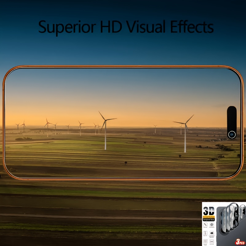 TEMU 3 stuks Zwarte 3D Lensdop voor for Samsung S26 Ultra 5G Hoesje 9H Gehard Glas Camerabeschermers voor for Galaxy S26Ultra S26+