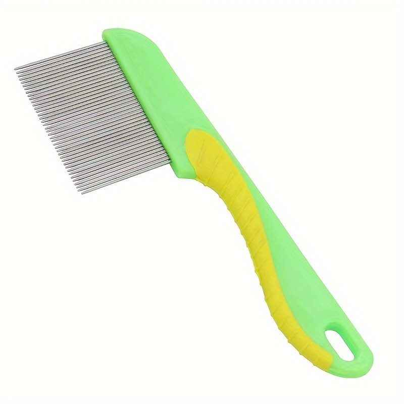 Image of Stainless Steel Comb For Pets To Remove Flea Eggs And Fleas, , Knots, And Groom Pets Suitable For Dogs