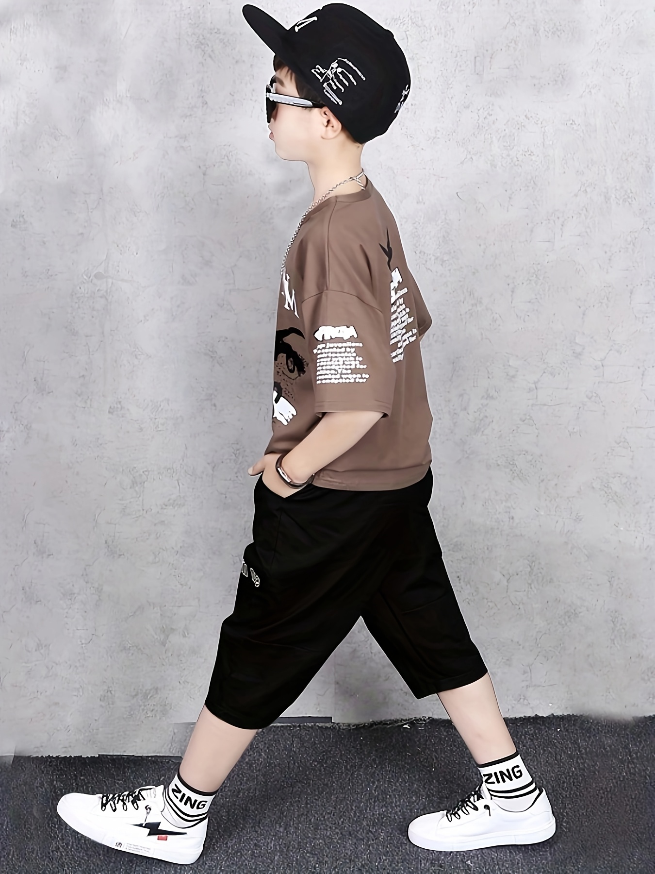 jongens 2025 zomer cool trendy ontwerp actief casual kleding