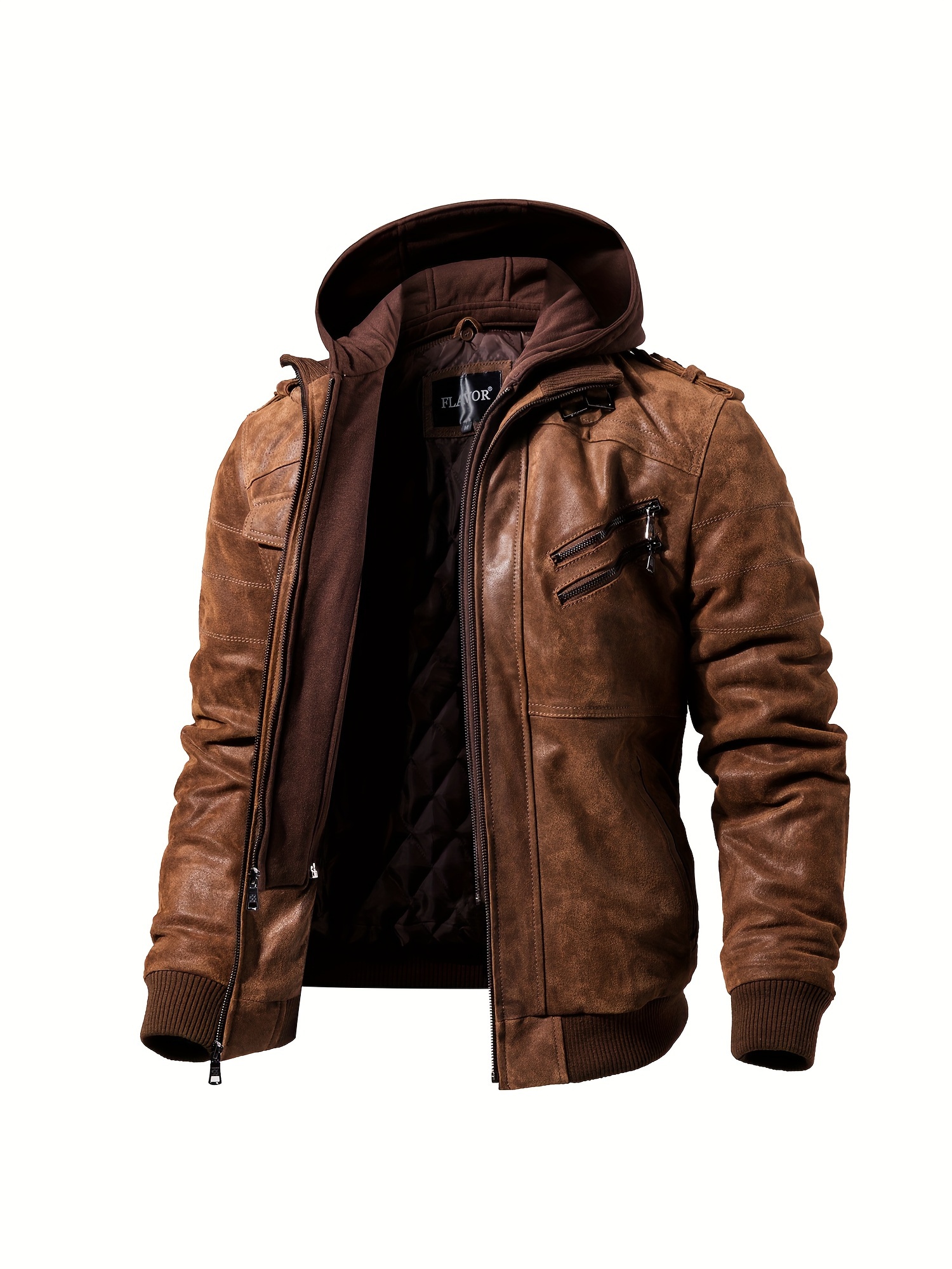 leather jacket brown sold on Temu United States leather jacket brown sold on Temu United States
