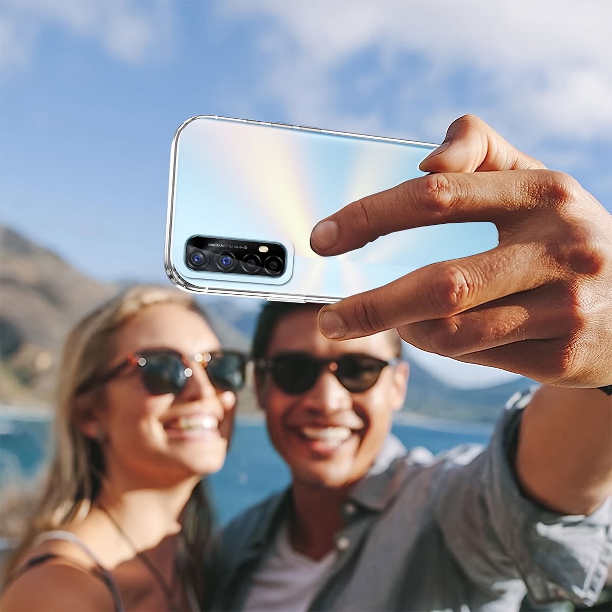 TEMU Custodia flessibile e antishock per Realme 7 4G, design che offre protezione completa e resistenza ai graffi.