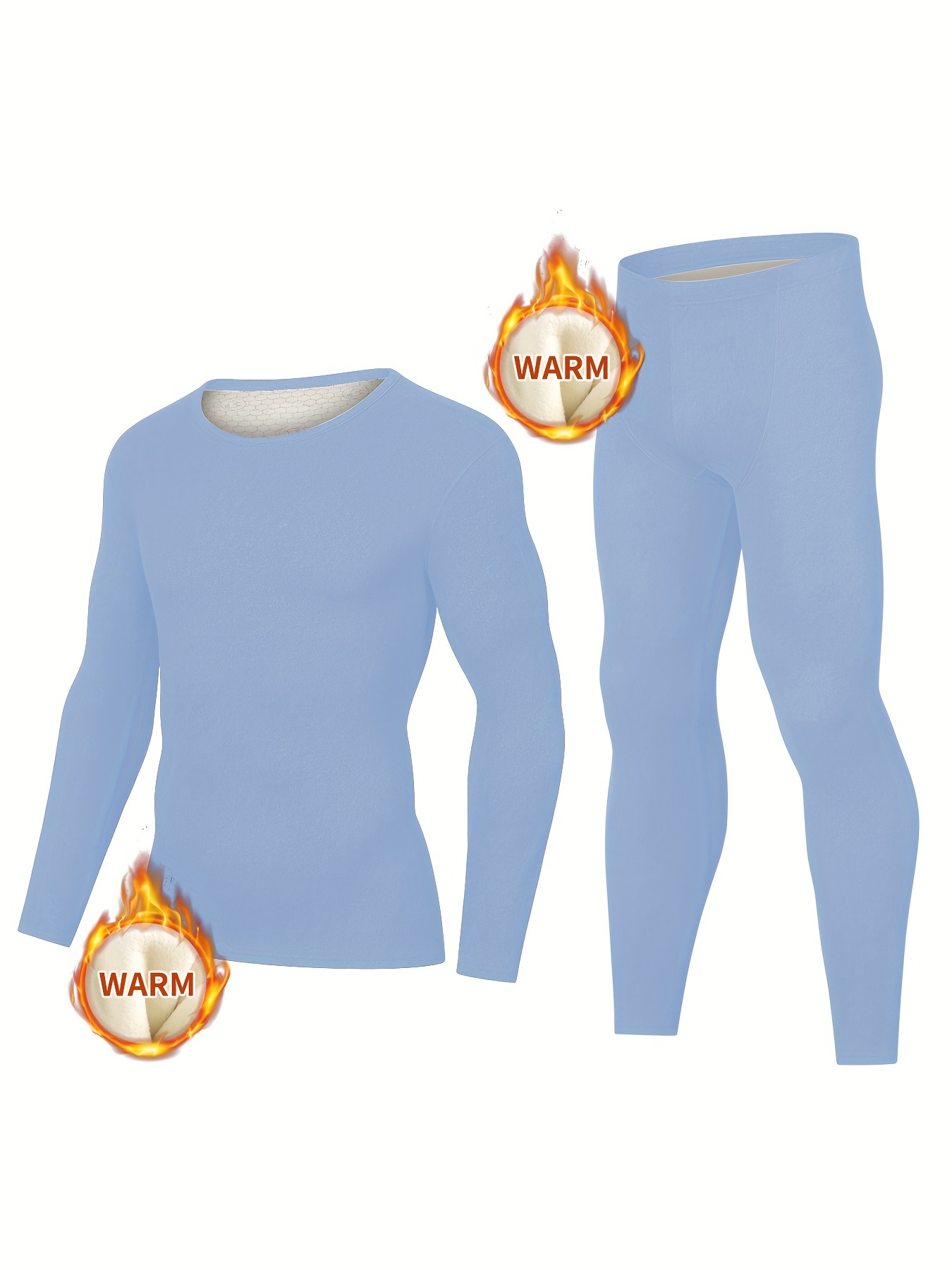 Thermal Underwear Set, Thermal Suit Long Sleeve Top and Bottom Long Johns  Winter Warm Base Layer-Man G||2XL