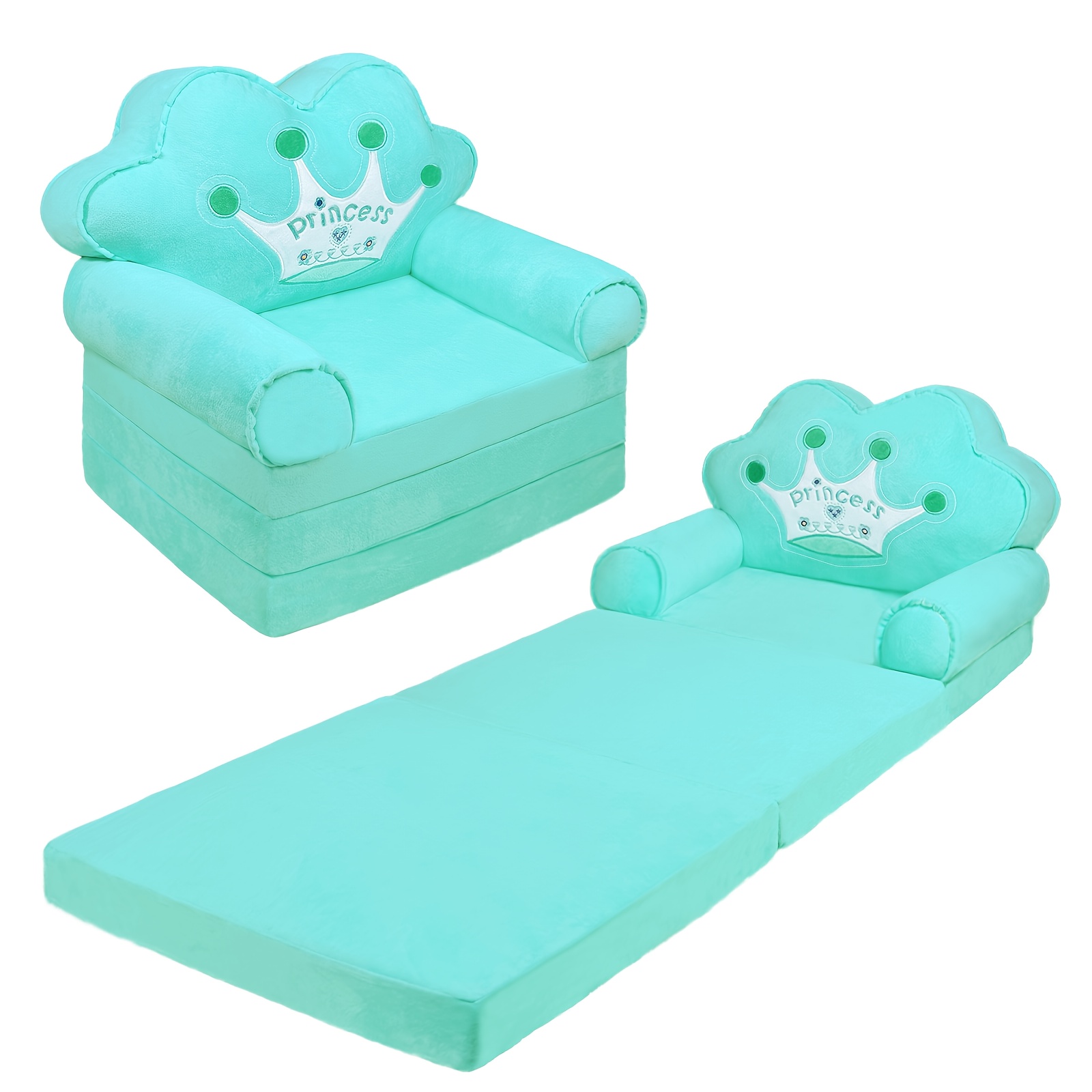 1pc   Toddler Chair with Soft Cushion & -like Backrest - Foldable Kids Sofa with Sturdy Legs, Space-Saving Design for Girls Room,, Birthday/Christmas Gift - Easy-Clean,     Trim, No  , Compact for Small Spaces (Ideal for Girls 1-5 Years) - 15.1”D x 19.7”W x 11.2”H, Lightweight & Portable Kids Furniture