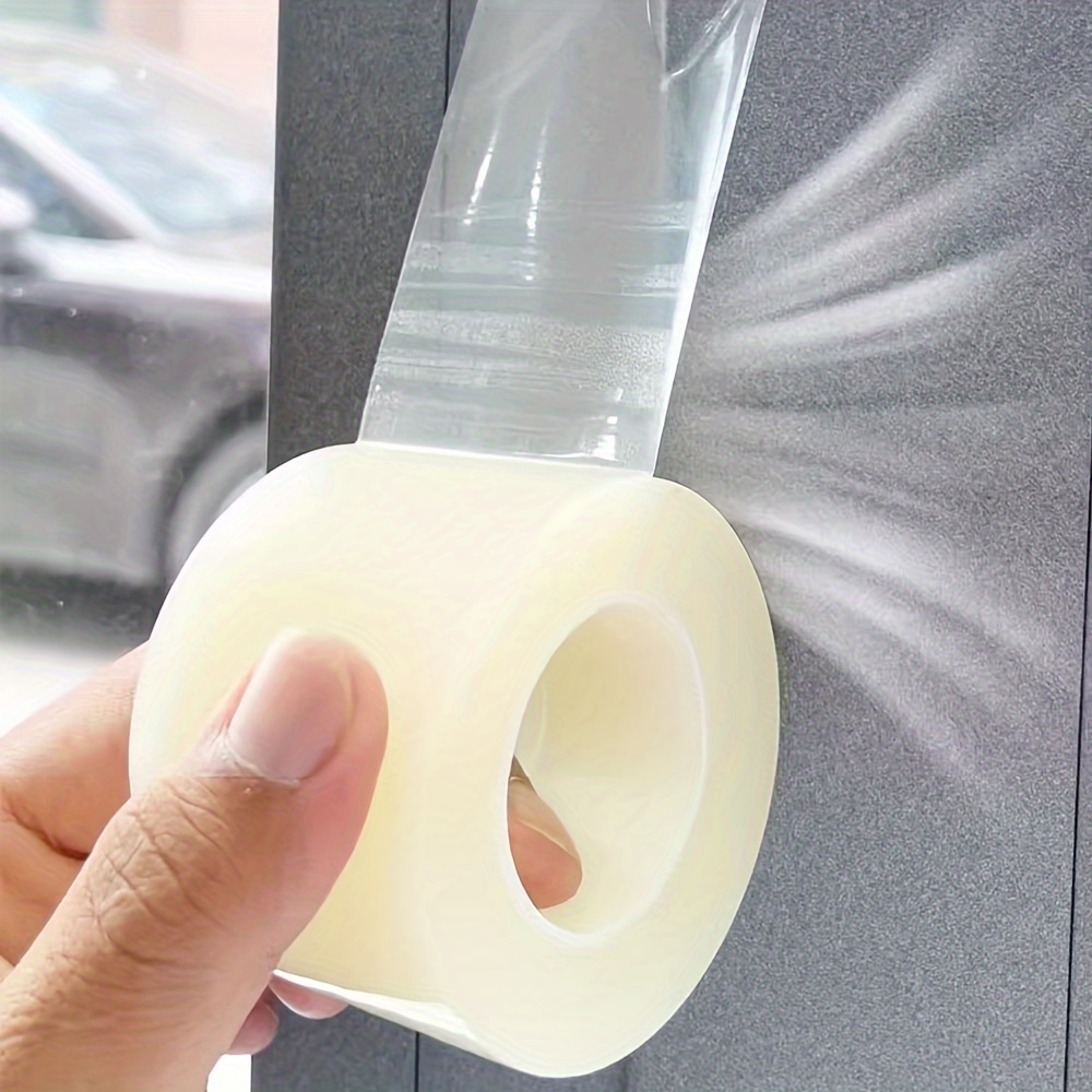 

Waterproof Plastic Tape Caulk Strip For Windows - 1 Roll, Flexible, Non-residue Adhesive Seal For Draft And Rain Protection, Easy Application