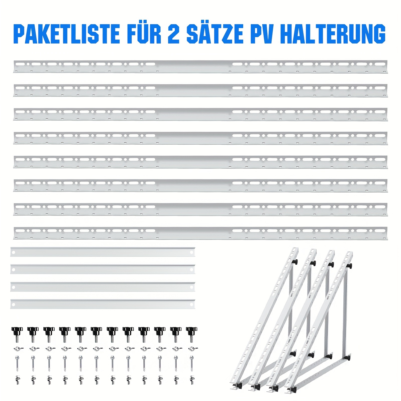 46.45 Inch Solar Panel Bracket, 118cm Of Solar Panel Bracket, Bracket For 200w-800w Solar Panel Balcony Power Station, Angle Adjustable 0-90° Solar Panel Bracket, Roof Bracket Solar Panel Bracket
