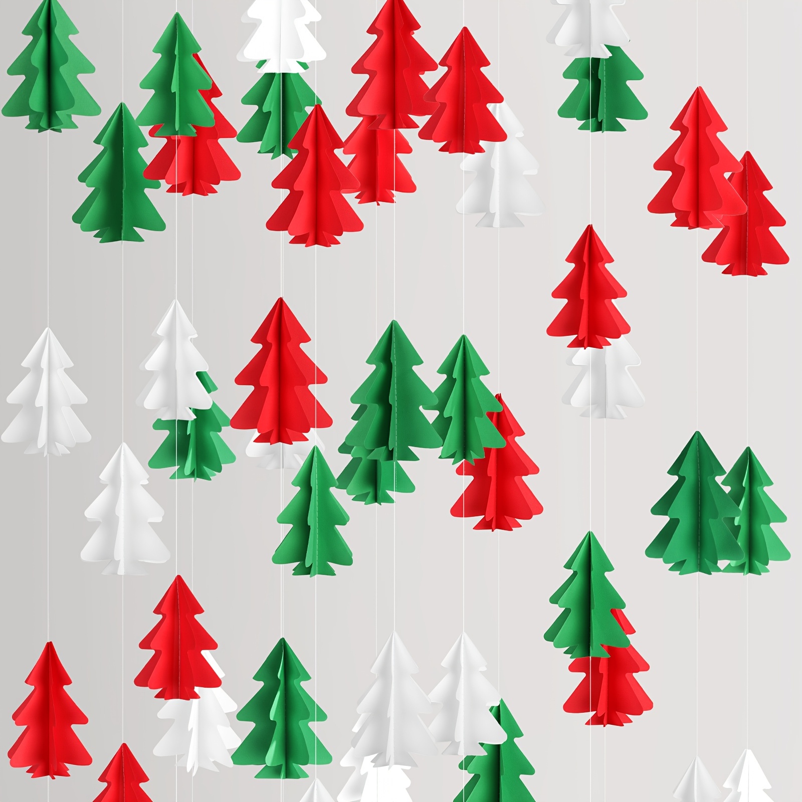 

Christmas Hanging Ornaments - 3d Manufactured Wood , No-electricity For Decor, Red