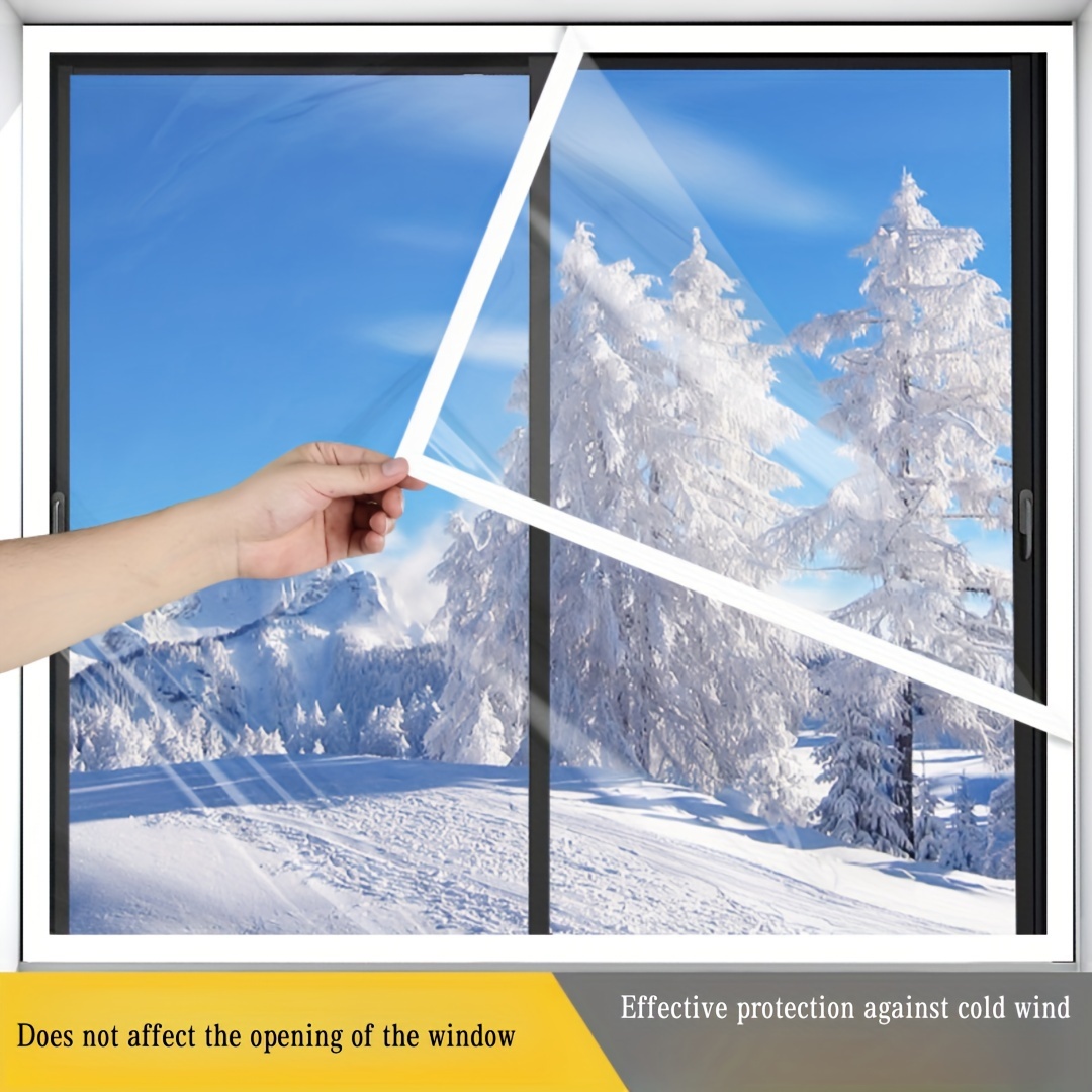 Polyester Anti-Mosquito Window Screen Net, Self-* No-Drill Installation, * Mesh Curtain for Fly Bug Protection, Breathable & Transparent