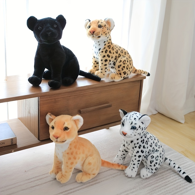 realistic leopard stuffed animal plush toys adorable Temu