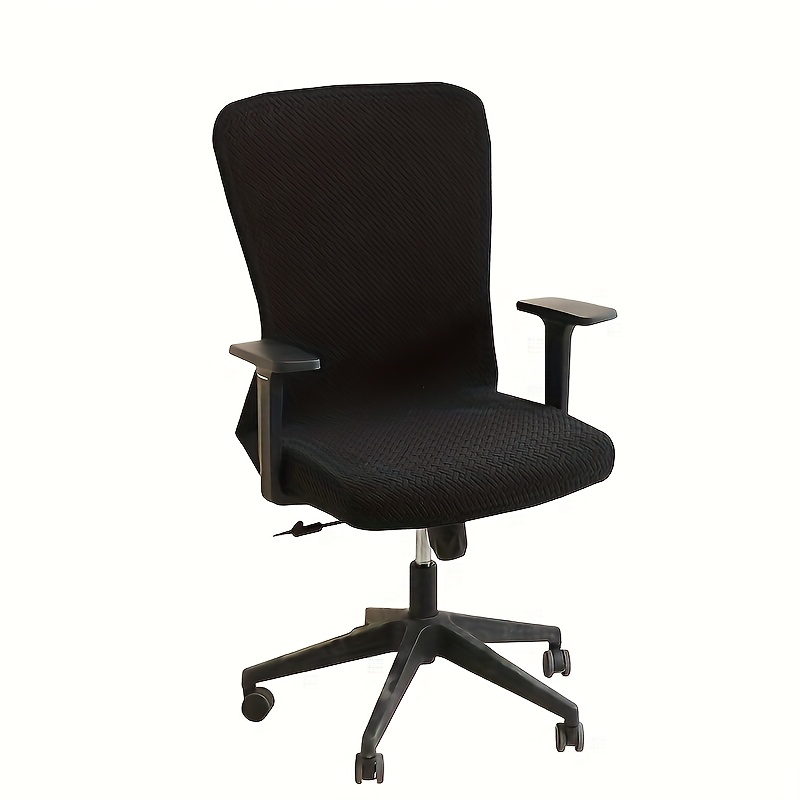 1pc Elastic Twill Jacquard Office Chair Cover And Swivel Chair Cover
