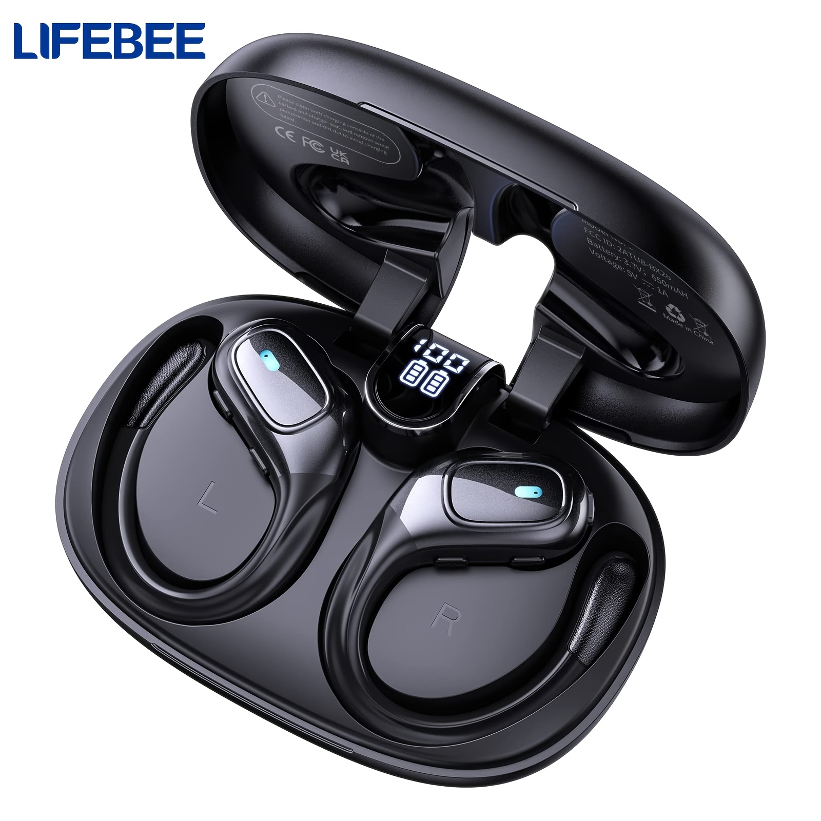 Image of Lifebee - In Ear Headphones For Ios/, True Wireless Earphone With Earbud Case, Enc Noise Cancelling Mic