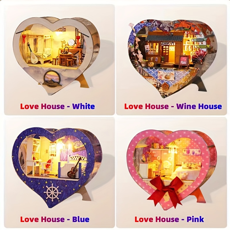 Love House Architectural Scene Model Kit, Manual Assembly