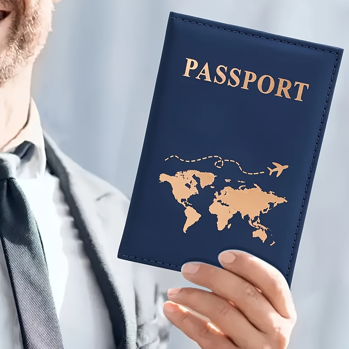 1pc/2pcs/4pcs Couple Passport Bag Travel Passport Protective Case Solid Color Minimalist ID Protective Case Travel Wallet Multi-Functional Passport Holde