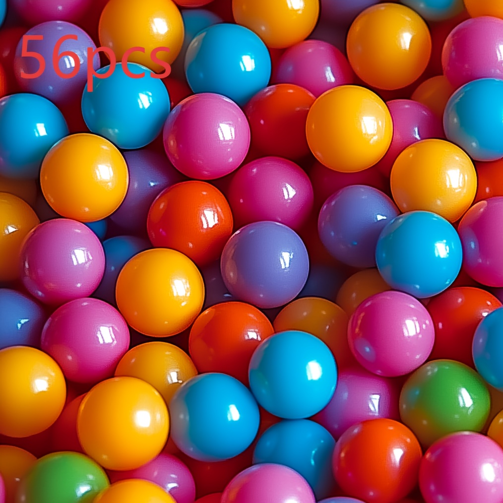56pcs Children's Ball Pit Balls for Pool and Party Decorations