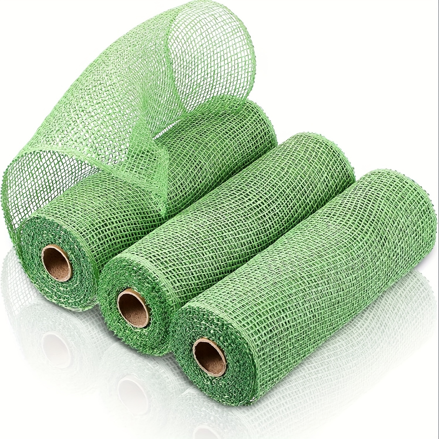 

3 Rolls Of Polypropylene Burlap - , And For Diy Wreath , Christmas Tree Decorations, And Wrapping