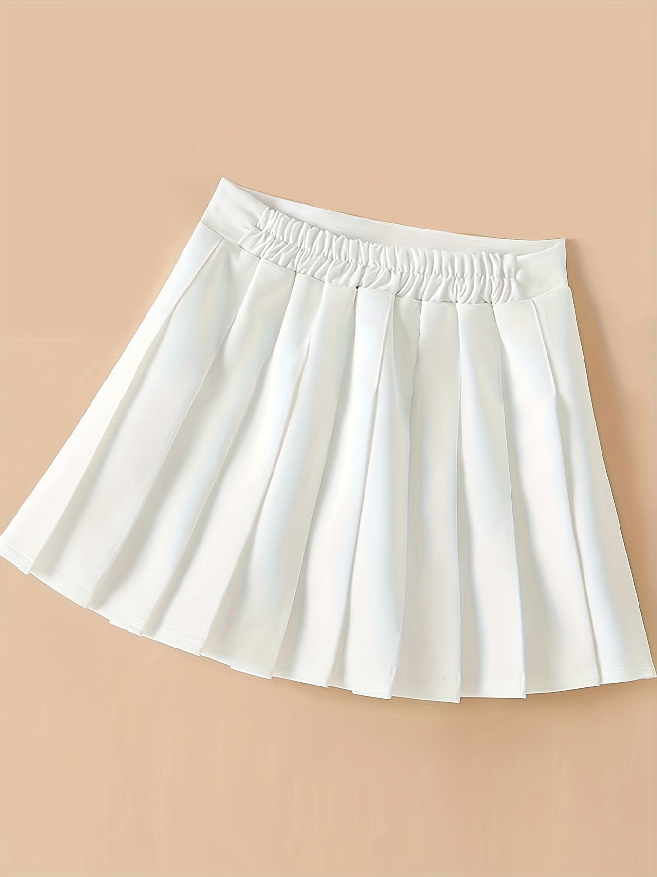 girls' non stretch pleated culottes elegant mini skirt Temu Italy