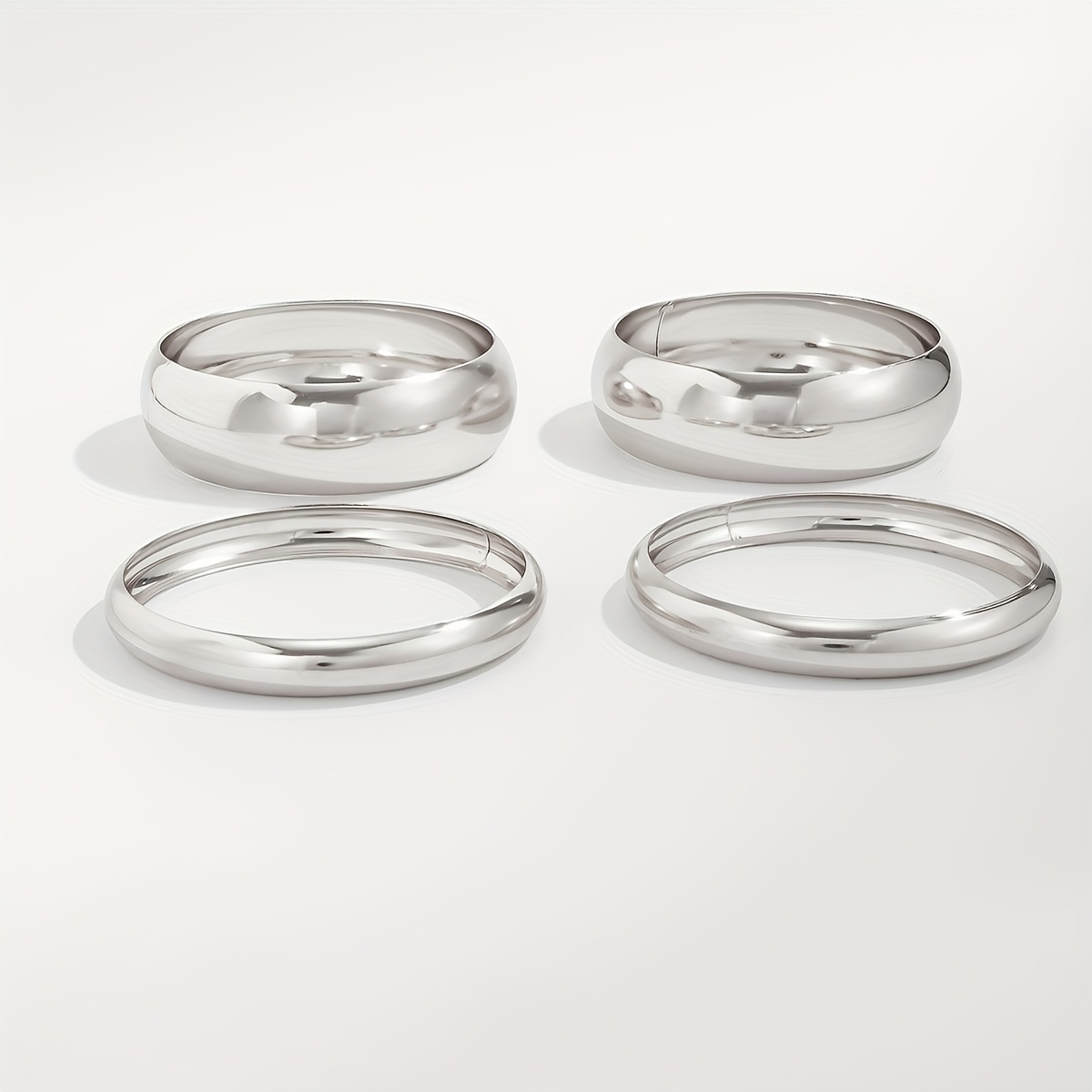 Festive Minimalist Chunky Bracelet Set, 3pc