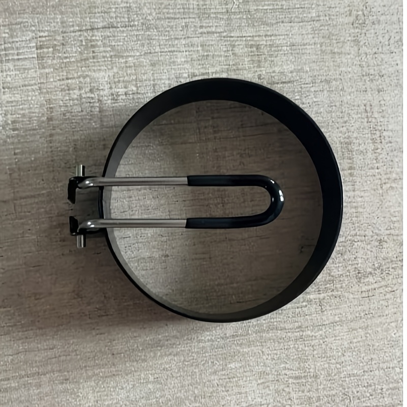 TEMU 1 Heavy Duty Stainless Steel Egg Ring - Perfectly Round Eggs, Easy To Clean Non-porous Surface, Ideal For Breakfast Sandwiches, Omelets, Poached