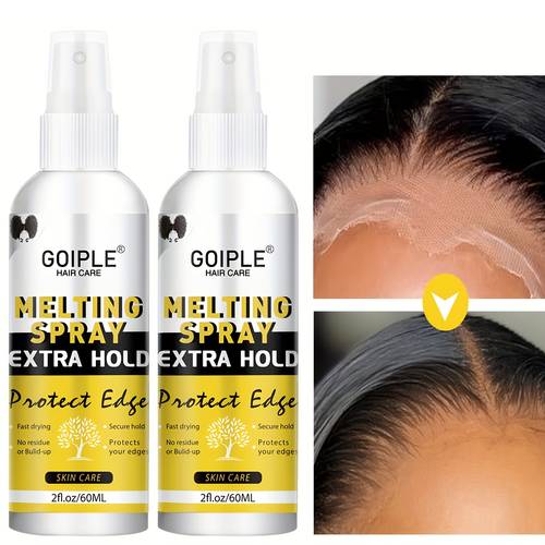 extra hold lace melting spray free wig spray for lace front wigs fast drying no residue protects edges secure for closure wigs and hair extensions