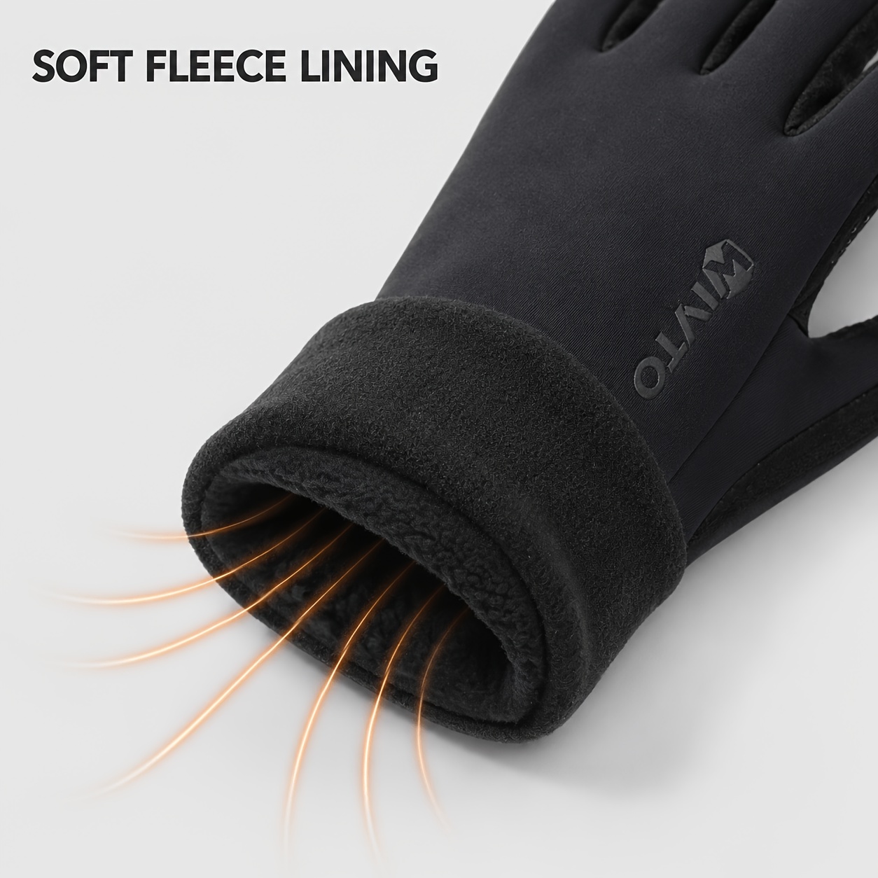 Unisex Touchscreen Gloves for Fall and Winter, Solid Color Full Finger