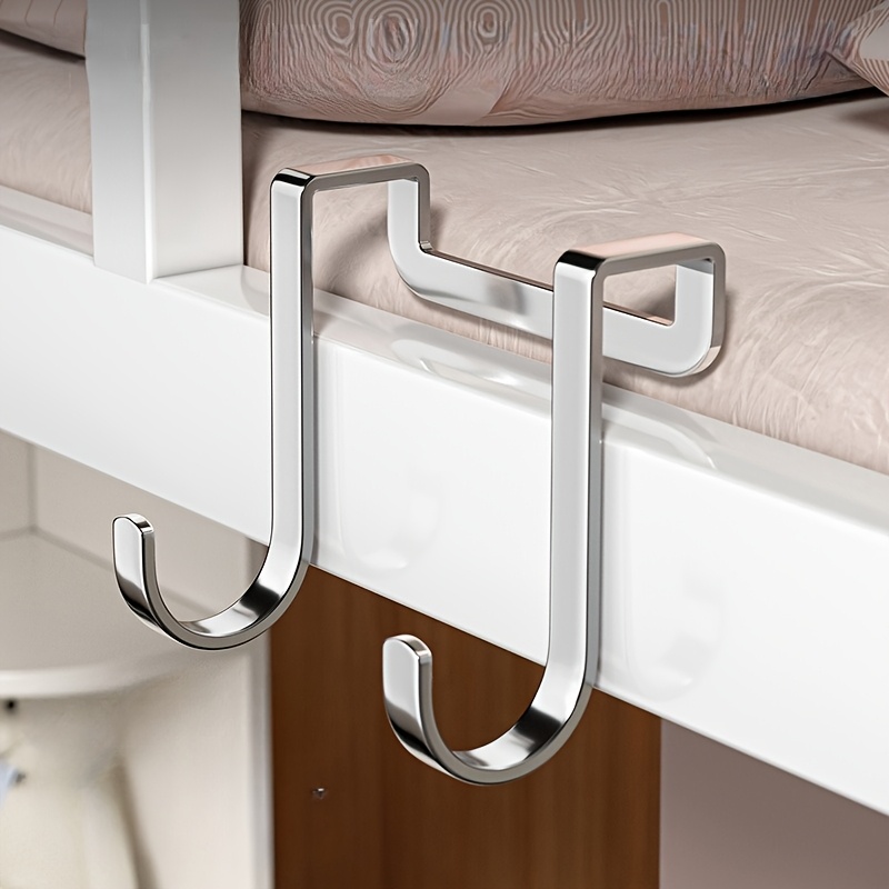 

Easy-install Stainless Steel Double S-hook - Rust-proof Door Hanger For Kitchen & Living Room, Multifunctional Home Storage Solution