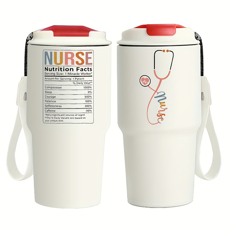 

20oz Stainless Steel Insulated For Nurses - Appreciation Gift, & Reusable, Ideal For New Nurses & Nurse Week Celebrations