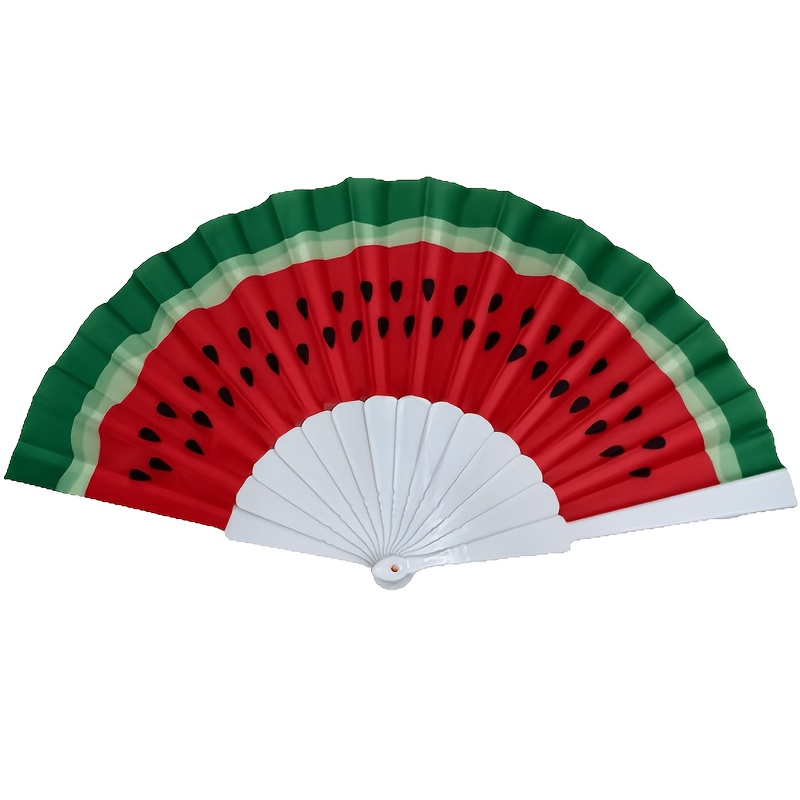 Watermelon Fan - Plastic Folding Fan Dance Fan Performance Fan