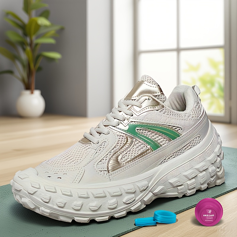 49#V2025 Spring Tire Shoe Mesh Upper Thick Sole Tire Shoe Mesh Upper Thick Sole Athletic Trendy Shoes Casual Dad Shoes