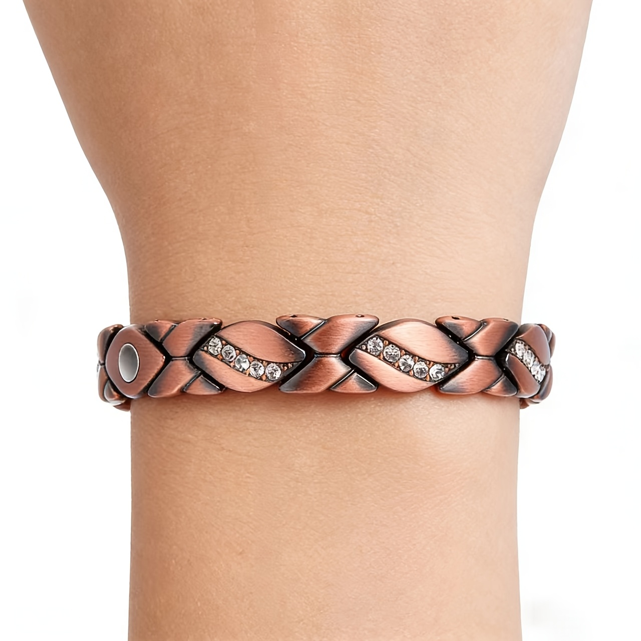 Women's Super Magnetic Bracelet with Crystals, Valentine's Gift