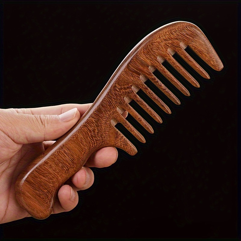 

Wooden Wide Tooth Comb For Normal Hair - Bamboo Handle