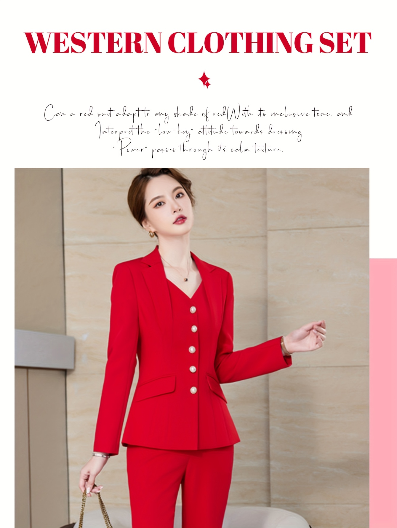 2pcs womens elegant shoulder boat neck suit set tailored Temu