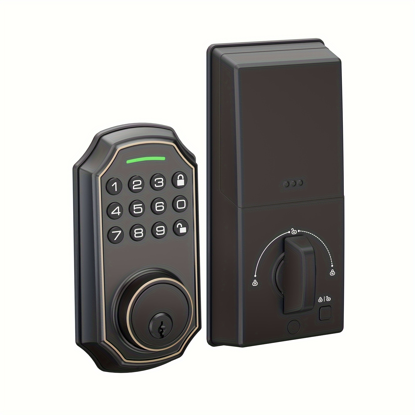 Cerradura Puerta Bulist Smart Deadbolt Desbloqueo Código Pin - Temu Mexico