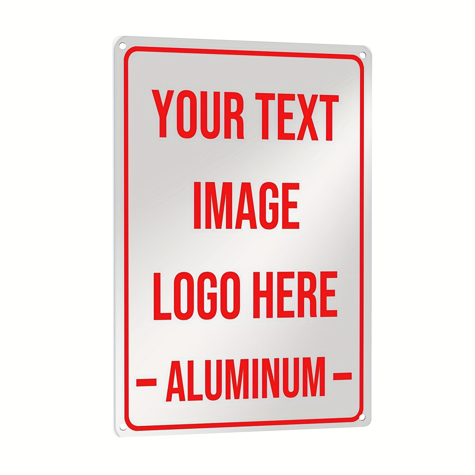 TEMU Personalized Aluminum Sign - Custom Metal Sign For Indoor And Outdoor Use Featuring Text, Logo, Or Image For , Office, Business, Farm, Or Home