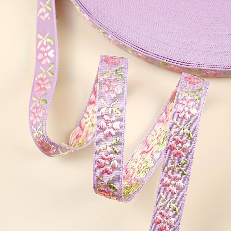 Image of 3 Yards Of Lace Jacquard Ribbon For Decorative Embroidery, Suitable For Sewing Clothing Additions, Crafts, And Home Decor